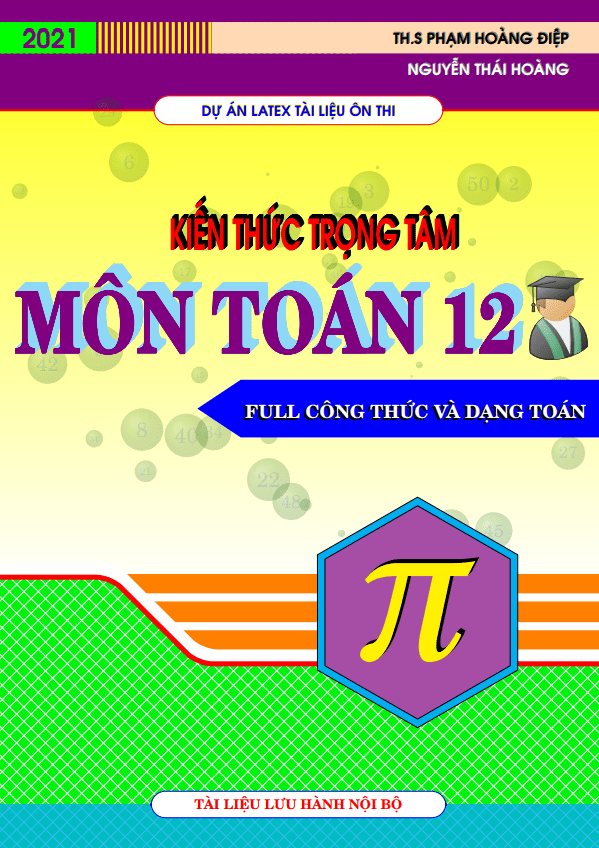 kiến thức trọng tâm môn toán 12