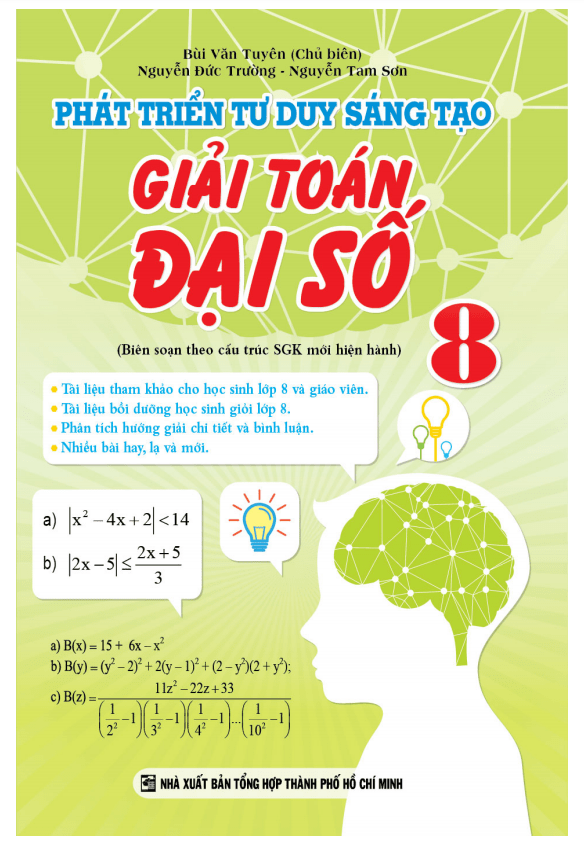 phát triển tư duy sáng tạo giải toán đại số 8