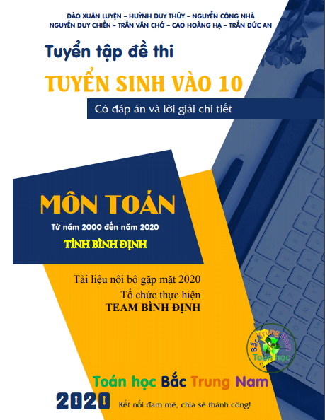 tuyển tập 20 năm đề thi tuyển sinh vào lớp 10 môn toán sở gd&đt bình định