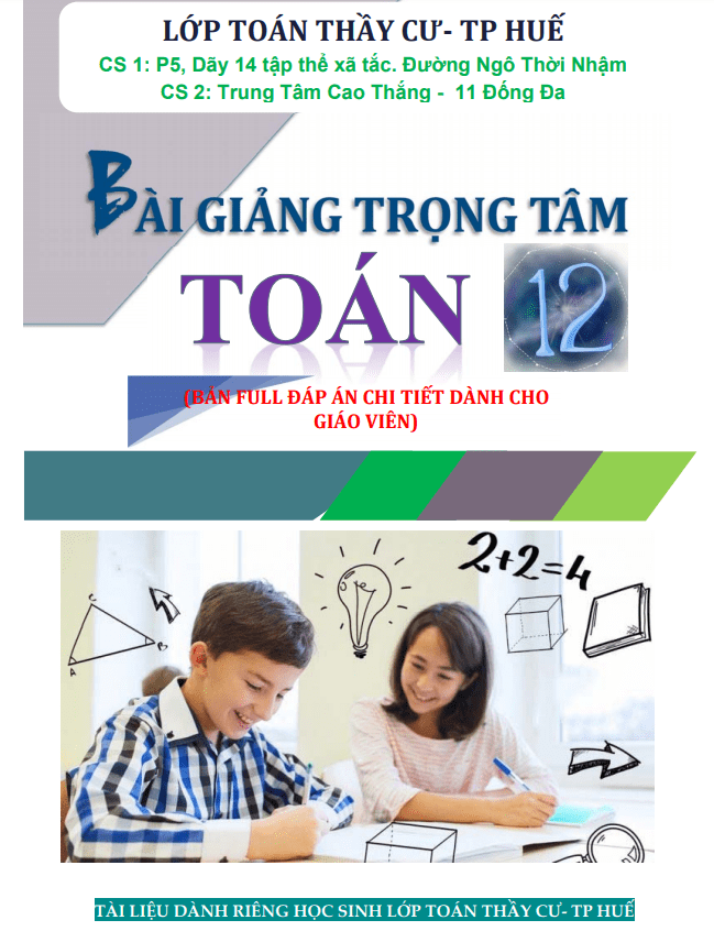 bài giảng trọng tâm toán 12