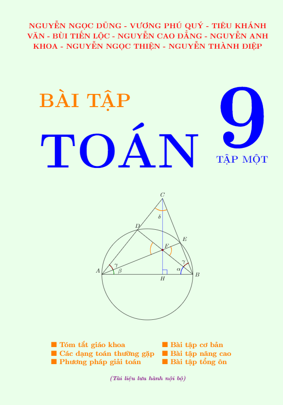 bài tập toán 9 (tập 1)