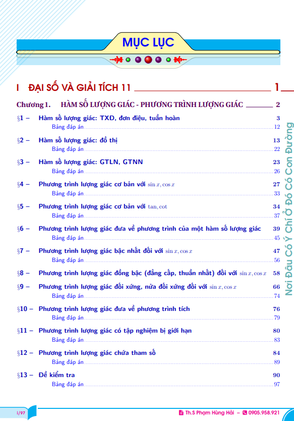 bài tập trắc nghiệm hàm số lượng giác và phương trình lượng giác có đáp án