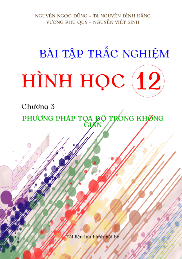 bài tập trắc nghiệm phương pháp tọa độ trong không gian có đáp án