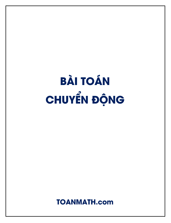 bài toán chuyển động