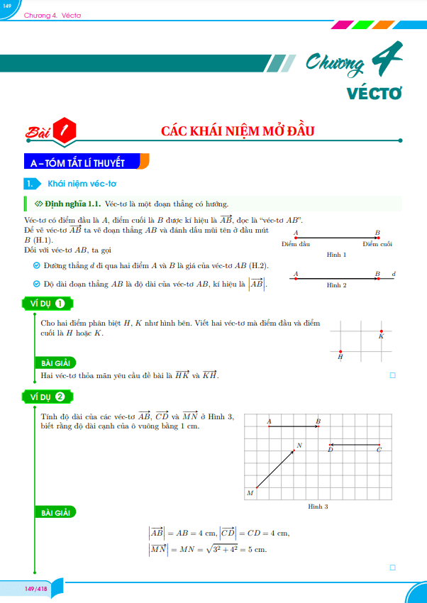 các dạng toán vectơ toán 10 thường gặp