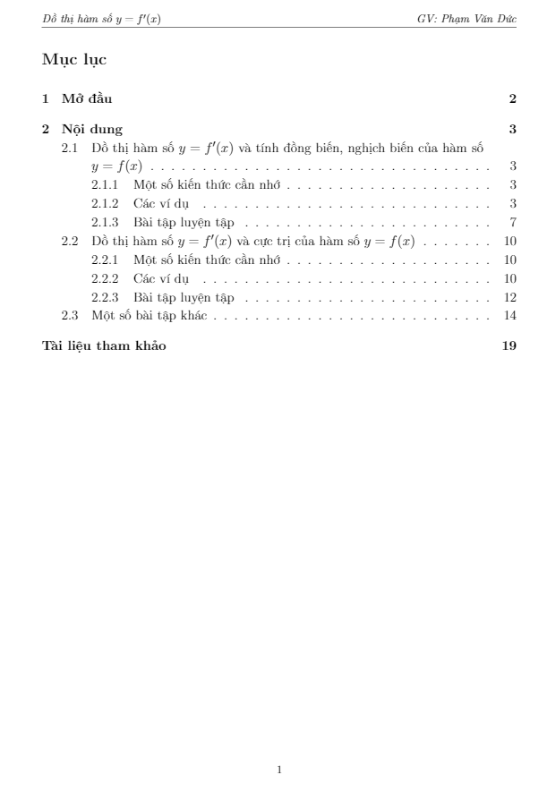 đồ thị hàm số y = f\'(x) – phạm văn đức