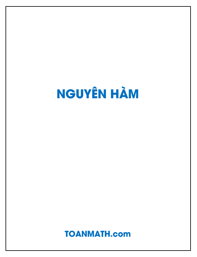 giải bài tập sgk giải tích 12 cơ bản: nguyên hàm