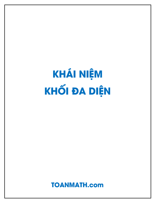 giải bài tập sgk hình học 12 cơ bản: khái niệm về khối đa diện