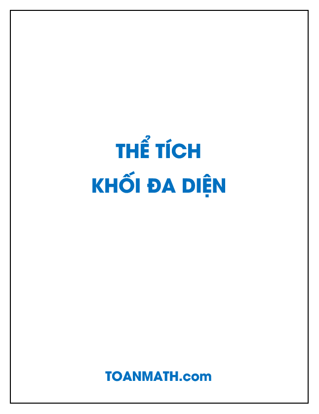 giải bài tập sgk hình học 12 cơ bản: khái niệm về thể tích của khối đa diện