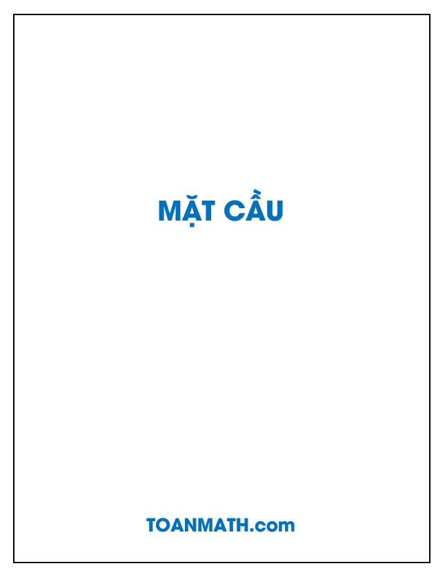 giải bài tập sgk hình học 12 cơ bản: mặt cầu