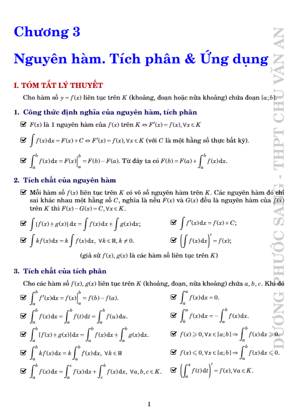 nguyên hàm – tích phân và ứng dụng – dương phước sang