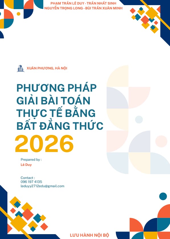 phương pháp giải bài toán thực tế bằng bất đẳng thức