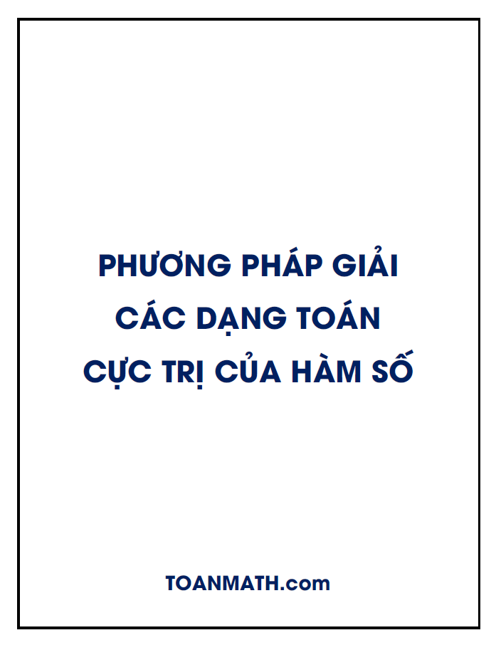 phương pháp giải các dạng toán cực trị của hàm số