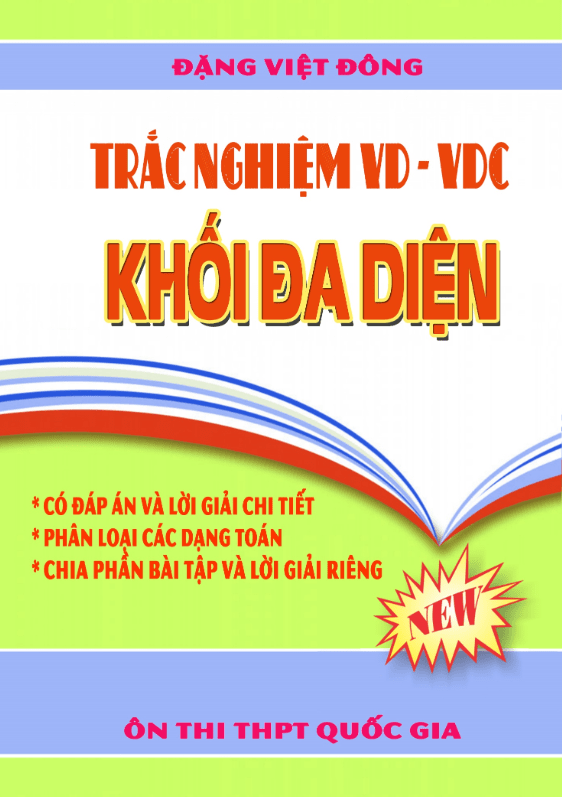 trắc nghiệm vd – vdc khối đa diện và thể tích khối đa diện – đặng việt đông