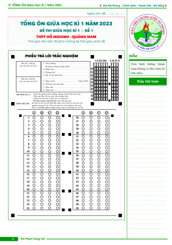 tuyển tập 55 đề tổng ôn tập giữa học kì 1 toán 12 năm học 2023 – 2024