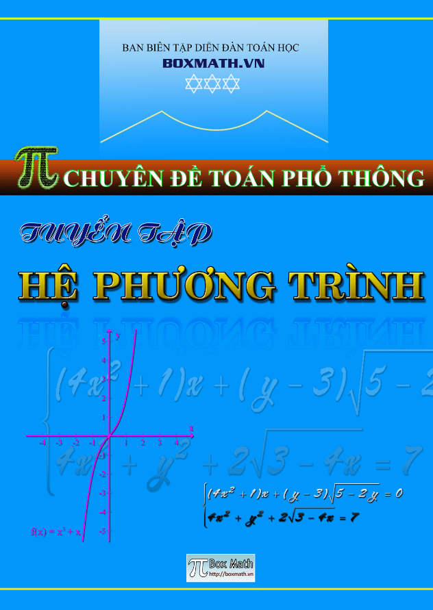 tuyển tập hệ phương trình – diễn đàn box math